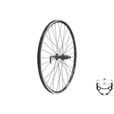 Galinis ratas KLS DRAFT V-brake R, 26", black