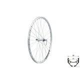 Priekinis ratas KLS DRAFT V-brake F, 26", silver